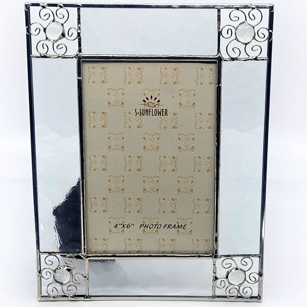 Sunflower Designs Metal and Obscured Glass Frame